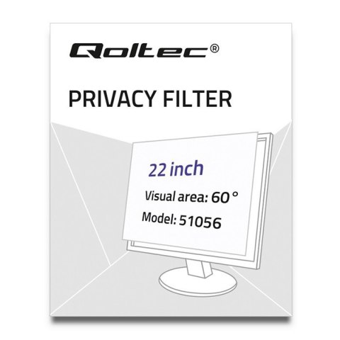 Qoltec Filtr prywatyzujący Rodo Qoltec 51056 Qoltec Filtr prywatyzujący Rodo Qoltec 51056