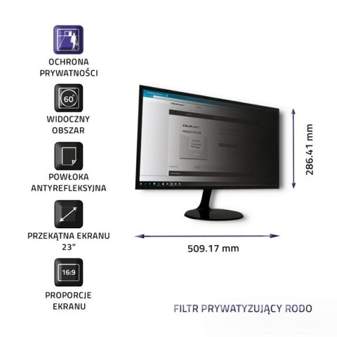 Qoltec Filtr prywatyzujący Rodo Qoltec 51057 Qoltec Filtr prywatyzujący Rodo Qoltec 51057