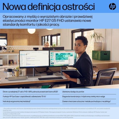 Hewlett-Packard MONITOR HP LED 27" E27 G5 (6N4E2AA) Hewlett-Packard MONITOR HP LED 27" E27 G5 (6N4E2AA)