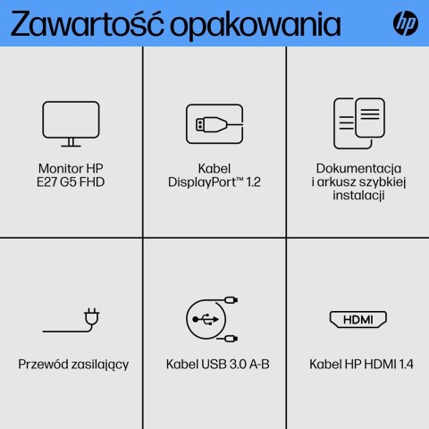 Hewlett-Packard MONITOR HP LED 27" E27 G5 (6N4E2AA) Hewlett-Packard MONITOR HP LED 27" E27 G5 (6N4E2AA)