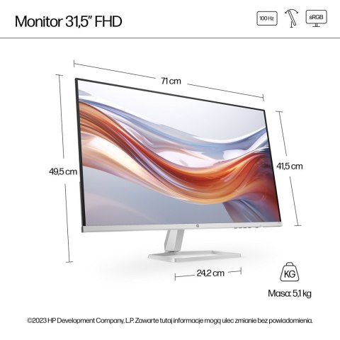 Hewlett-Packard MONITOR HP LED VA 31,5" 532sf (94F50E9) 100Hz Hewlett-Packard MONITOR HP LED VA 31,5" 532sf (94F50E9) 100Hz