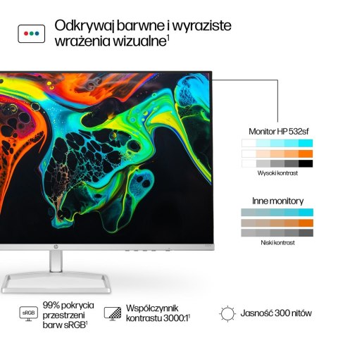 Hewlett-Packard MONITOR HP LED VA 31,5" 532sf (94F50E9) 100Hz Hewlett-Packard MONITOR HP LED VA 31,5" 532sf (94F50E9) 100Hz