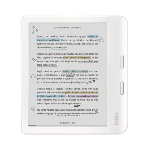 KOBO Ebook Kobo Libra Colour 7" E-Ink Kaleido 3 32GB WI-FI White KOBO Ebook Kobo Libra Colour 7" E-Ink Kaleido 3 32GB WI-FI White