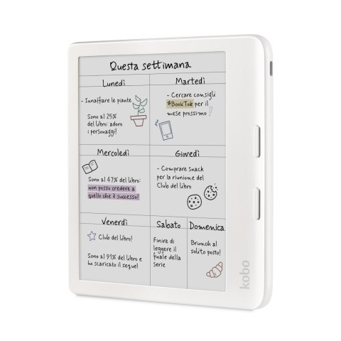 KOBO Ebook Kobo Libra Colour 7" E-Ink Kaleido 3 32GB WI-FI White KOBO Ebook Kobo Libra Colour 7" E-Ink Kaleido 3 32GB WI-FI White
