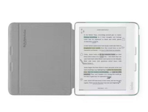 KOBO Etui Kobo Libra Colour Basic SleepCover Case Garden Green KOBO Etui Kobo Libra Colour Basic SleepCover Case Garden Green