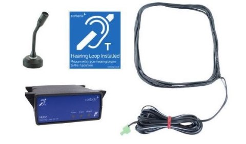 Contacta CONTACTA PĘTLA INDUKCYJNA IL-K200-80-00, ZESTAW PĘTLI INDUKCYJNEJ DO MONTAŻU POD BLATEM Z MIKROFONEM NA MOSIĘŻNYM TRZONIE