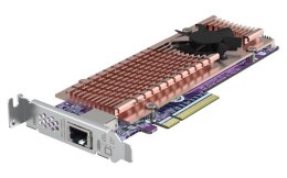 QNAP QM2 series, 2 x PCIe 2280 M.2 SSD slots, PCIe Gen4 x 8, 1 x AQC113C 10GbE NBASE-T port