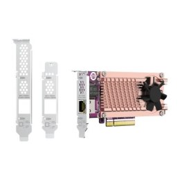 QNAP Qnap QM2-2P10G1TB, 2 x PCIe 2280 M.2 SSD slots, PCIe Gen3 x 8 , 1 x 10GbE RJ45