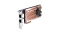 QNAP Qnap QM2-2P2G2T, 2 x PCIe 2280 M.2 SSD, PCIe Gen3 x4, 2x  Intel I225LM 2.5GbE RJ45