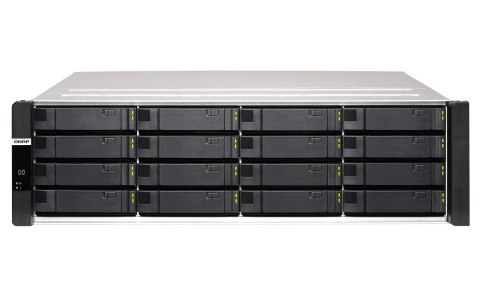 QNAP Qnap ES1686dc-2142IT-128G, 3U, 16 x 2.5"/3.5" SAS, Intel Xeon D-2142IT 8C/16T, 128GB DDR4 (64GB for each controller), 3 Gigabit 