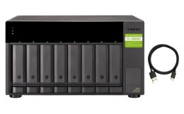 QNAP Qnap TL-D800C Expansion unit, Towerm, USB-C 3.1 Gen2 10Gbps JBOD expansion unit  with a 1-meter USB-C to USB-A 3.1 Gen2 cable.