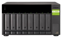 QNAP Qnap TL-D800C Expansion unit, Towerm, USB-C 3.1 Gen2 10Gbps JBOD expansion unit  with a 1-meter USB-C to USB-A 3.1 Gen2 cable.