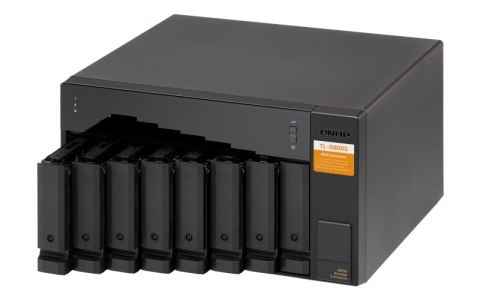 QNAP Qnap TL-D800S Expansion unit, Tower, 8x 2.5/3.5" SATA, with a QXP-800eS-A1164 PCIe SATA host card and 2 SFF-8088 to SFF-8088 SAS QNAP Qnap TL-D800S Expansion unit, Tower, 8x 2.5/3.5" SATA, with a QXP-800eS-A1164 PCIe SATA host card and 2 SFF-8088 to SFF-8088 SAS