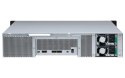 QNAP Qnap TL-R1200S-RP Expansion unit, 2U rackmount, 12x 2.5/3.5" SATA, redundant PSU, with a QXP-1600eS PCIe SATA host card and 3 SF