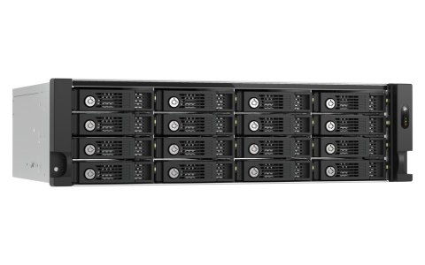 QNAP Qnap TL-R1600PES-RP Expansion unit, 16-bay 3U rackmount, 16x 2.5/3.5" SATA , 2 ports (SFF-8644 1x2), redundant PSU, without rail QNAP Qnap TL-R1600PES-RP Expansion unit, 16-bay 3U rackmount, 16x 2.5/3.5" SATA , 2 ports (SFF-8644 1x2), redundant PSU, without rail