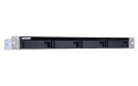 QNAP Qnap TL-R400S Expansion unit, 1U rackmount, 4x 2.5/3.5" SATA, with a QXP-400eS-A1164 PCIe SATA host card and 1 SFF-8088 to SFF-8