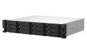 QNAP Qnap TS-1264U-RP-8G, 2U, 12 x 2.5"/3.5" SATA, Intel Celeron N5095 4C/4T, 8 GB DDR4 onboard not expandable, 2 x 2.5GbE, Redundant
