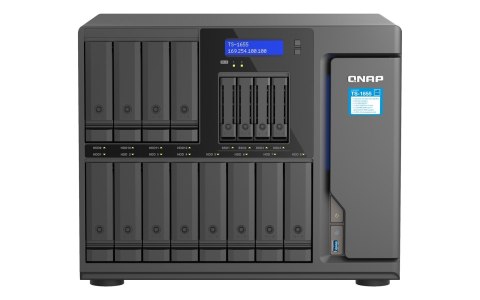 QNAP Qnap TS-1655-8G, Tower, 12 x 3.5"/2.5" SATA + 4 x 2.5" SATA, Intel Atom C5125 8C/8T, 8GB DDR4 non-ECC  (Max. 256GB), 2 x 2.5GbE,