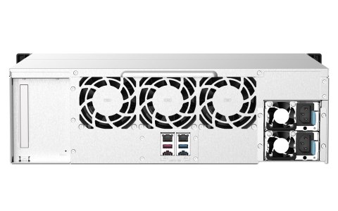 QNAP Qnap TS-1673AU-RP-16G, 3U, 16 x 2.5"/3.5" SATA, AMD Ryzen V1500B 4C/8T, 16GB DDR4 (max. 64GB), 2 x 2.5GbE, optional 10GbE, 550W QNAP Qnap TS-1673AU-RP-16G, 3U, 16 x 2.5"/3.5" SATA, AMD Ryzen V1500B 4C/8T, 16GB DDR4 (max. 64GB), 2 x 2.5GbE, optional 10GbE, 550W