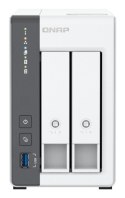 QNAP Qnap TS-216G, Tower, 2 x 2.5"/3.5" SATA, ARM 2.0GHz Quad core, 4GB, 1 x 2.5GbE + 1 x GbE, External adapter (PSU)