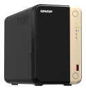 QNAP Qnap TS-264-8G, Tower, 2 x 2.5"/3.5" SATA, Intel Celeron N5105/N5095 4C/4T, 8 GB DDR4 onboard not expandable, 2 x 2.5GbE, option