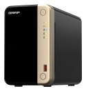 QNAP Qnap TS-264-8G, Tower, 2 x 2.5"/3.5" SATA, Intel Celeron N5105/N5095 4C/4T, 8 GB DDR4 onboard not expandable, 2 x 2.5GbE, option