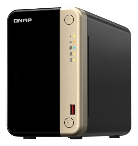 QNAP Qnap TS-264-8G, Tower, 2 x 2.5"/3.5" SATA, Intel Celeron N5105/N5095 4C/4T, 8 GB DDR4 onboard not expandable, 2 x 2.5GbE, option QNAP Qnap TS-264-8G, Tower, 2 x 2.5"/3.5" SATA, Intel Celeron N5105/N5095 4C/4T, 8 GB DDR4 onboard not expandable, 2 x 2.5GbE, option