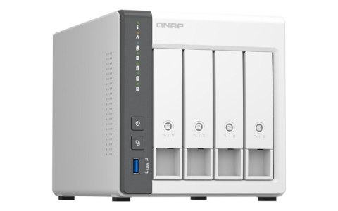 QNAP Qnap TS-433-4G, Tower, 4 x 2.5"/3.5" SATA , ARM 2.0GHz Quad core, 4GB, 1 x 2.5GbE + 1 x GbE, External adapter (PSU) QNAP Qnap TS-433-4G, Tower, 4 x 2.5"/3.5" SATA , ARM 2.0GHz Quad core, 4GB, 1 x 2.5GbE + 1 x GbE, External adapter (PSU)