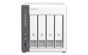 QNAP Qnap TS-433-4G, Tower, 4 x 2.5"/3.5" SATA , ARM 2.0GHz Quad core, 4GB, 1 x 2.5GbE + 1 x GbE, External adapter (PSU)