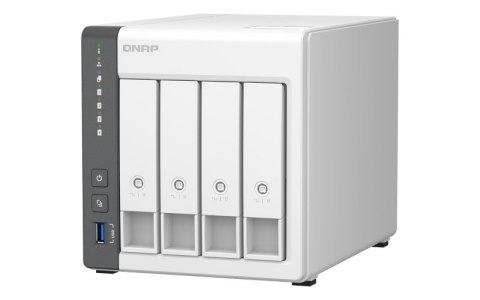 QNAP Qnap TS-433-4G, Tower, 4 x 2.5"/3.5" SATA , ARM 2.0GHz Quad core, 4GB, 1 x 2.5GbE + 1 x GbE, External adapter (PSU) QNAP Qnap TS-433-4G, Tower, 4 x 2.5"/3.5" SATA , ARM 2.0GHz Quad core, 4GB, 1 x 2.5GbE + 1 x GbE, External adapter (PSU)