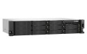 QNAP Qnap TS-855eU-RP-8G, 2U, 8 x 2.5"/3.5" SATA, Intel Atom C5125 8C/8T, 8 GB SODIMM DDR4 (max. 64GB ), 2 x 2.5GbERedundant PSU