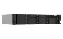 QNAP Qnap TS-864eU-RP-8G, 2U, 8 x 2.5"/3.5" SATA, Intel Celeron N5095 4C/4T, 8 GB DDR4 onboard not expandable, 2 x 2.5GbE, Redundant 
