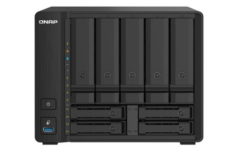 QNAP Qnap TS-932PX-4G, Tower,  9 x 2.5"/3.5" SATA, Annapurna Labs Alpine AL324 1.7GH, 4GB DDR4 SODIMM (Max. 16GB), 2 x 10GbE SFP+, 2 