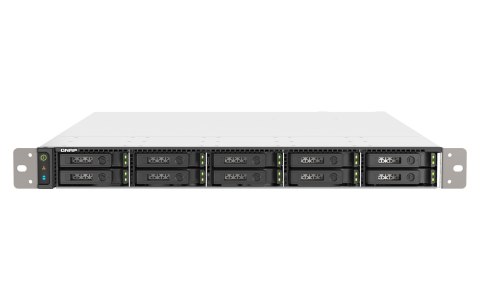 QNAP Qnap TS-h1090FU-7302P-128G, 1U, 12 x 2.5" U.2 NVMe PCIe/SATA, AMD EPYC 7302P 16C/32T , 128GB RDIMM DDR4  (Max. 1TB), 2 x 25GbE S