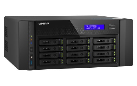 QNAP Qnap TS-h1290FX-7302P-128G, Tower, 12 x 2.5" U.2 NVMe PCIe/SATA, AMD EPYC 7302P 16C/32T , 128GB RDIMM DDR4 (Max. 1TB), 2 x 25Gb QNAP Qnap TS-h1290FX-7302P-128G, Tower, 12 x 2.5" U.2 NVMe PCIe/SATA, AMD EPYC 7302P 16C/32T , 128GB RDIMM DDR4 (Max. 1TB), 2 x 25Gb