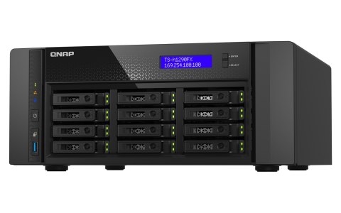 QNAP Qnap TS-h1290FX-7302P-128G, Tower, 12 x 2.5" U.2 NVMe PCIe/SATA, AMD EPYC 7302P 16C/32T , 128GB RDIMM DDR4 (Max. 1TB), 2 x 25Gb QNAP Qnap TS-h1290FX-7302P-128G, Tower, 12 x 2.5" U.2 NVMe PCIe/SATA, AMD EPYC 7302P 16C/32T , 128GB RDIMM DDR4 (Max. 1TB), 2 x 25Gb