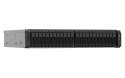 QNAP Qnap TS-h2490FU-7232P-64G, 2U, 24 x 2.5" NVMe U.2, AMD EPYC 7232P 8C/16T, 64GB DDR4, 2 x 25GbE SFP28, 2 x 2.5GbE, Redundant PSU