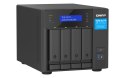 QNAP Qnap TVS-h474-PT-8G, Tower, 4 x 2.5"/3.5" SATA , Intel Pentium Gold G7400 2C/4T, 8GB (1x 8GB) DDR4 SODIMM (Max. 128GB), 2 x 2.5G