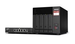 QNAP Zestaw Qnap TS-473A-SW5T (TS-473A-8G + switch QSW-1105-5T 5x2.5GbE), Tower, 3.5