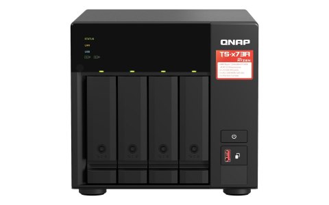 QNAP Zestaw Qnap TS-473A-SW5T (TS-473A-8G + switch QSW-1105-5T 5x2.5GbE), Tower, 3.5" SATA, AMD Ryzen V1500B 4C/8T, 8GB DDR4 (Max. 64 QNAP Zestaw Qnap TS-473A-SW5T (TS-473A-8G + switch QSW-1105-5T 5x2.5GbE), Tower, 3.5" SATA, AMD Ryzen V1500B 4C/8T, 8GB DDR4 (Max. 64