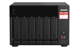QNAP Zestaw Qnap TS-673A-SW5T (TS-673A-8G + switch QSW-1105-5T 5x2.5GbE), Tower, 6 x 2.5