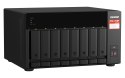 QNAP Zestaw Qnap TS-873A-SW5T (TS-873A-8G + switch QSW-1105-5T 5x2.5GbE), Tower, 8 x 2.5"/3.5" SATA, AMD Ryzen V1500B 4C/8T, 8GB DDR4