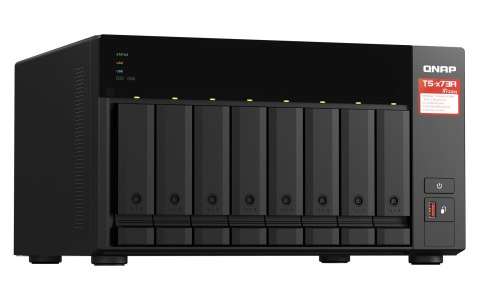 QNAP Zestaw Qnap TS-873A-SW5T (TS-873A-8G + switch QSW-1105-5T 5x2.5GbE), Tower, 8 x 2.5"/3.5" SATA, AMD Ryzen V1500B 4C/8T, 8GB DDR4 QNAP Zestaw Qnap TS-873A-SW5T (TS-873A-8G + switch QSW-1105-5T 5x2.5GbE), Tower, 8 x 2.5"/3.5" SATA, AMD Ryzen V1500B 4C/8T, 8GB DDR4