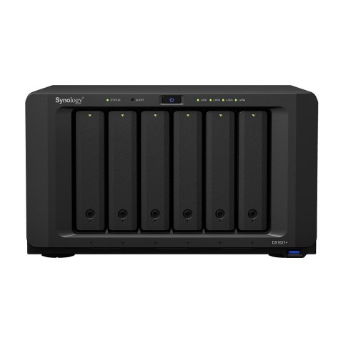 Synology NAS Synology DS1621+; Tower; 6x (3.5"/2.5" SATA HDD/SSD); AMD Ryzen V1500B, 4 GB DDR4 (max. 32GB),4 x 1GbE RJ-45 Synology NAS Synology DS1621+; Tower; 6x (3.5"/2.5" SATA HDD/SSD); AMD Ryzen V1500B, 4 GB DDR4 (max. 32GB),4 x 1GbE RJ-45