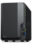 Synology NAS Synology DS223; Tower; 2x (3.5" SATA HDD)/2.5" HDD SSD); Realtek RTD1619B;,2GB DDR4, 1x 1GbE RJ-45