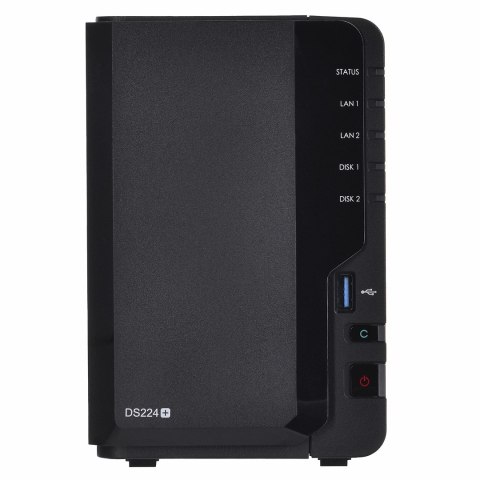 Synology NAS Synology DS224+; Tower; 2x (3.5" SATA HDD); Intel Celeron J4125;,2GB DDR4 (max. 6GB), 2x 1GbE RJ-45 Synology NAS Synology DS224+; Tower; 2x (3.5" SATA HDD); Intel Celeron J4125;,2GB DDR4 (max. 6GB), 2x 1GbE RJ-45