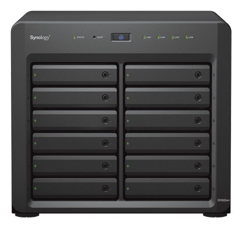 Synology NAS Synology DS3622xs+; Tower; 12x (3.5"/2.5" SATA HDD/SSD); Intel Xeon D-1531;,16 GB DDR4 ECC SODIMM (max. 48GB),2 x 1GbE RJ-45 Synology NAS Synology DS3622xs+; Tower; 12x (3.5"/2.5" SATA HDD/SSD); Intel Xeon D-1531;,16 GB DDR4 ECC SODIMM (max. 48GB),2 x 1GbE RJ-45