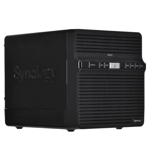 Synology NAS Synology DS423; Tower; 4x (3.5" SATA HDD); Realtek RTD1619B;,2GB DDR4, 2x 1GbE RJ-45 Synology NAS Synology DS423; Tower; 4x (3.5" SATA HDD); Realtek RTD1619B;,2GB DDR4, 2x 1GbE RJ-45