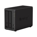 Synology NAS Synology DS723+; Tower; 2x (3.5" SATA HDD); AMD Ryzen R1600;,2GB DDR4 ECC (max. 32GB), 2x 1GbE RJ-45