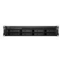 Synology NAS Synology RS1221+, 2U RACK, 8x (3.5" SATA HDD/2.5" SATA HDD), AMD Ryzen V1500B, 4 GB DDR4 ECC SODIMM, 4x 1GbE RJ-45
